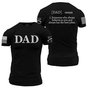 Grunt Style DAD Graphic T-Shirt Men’s Medium Black Father’s Day Gift
